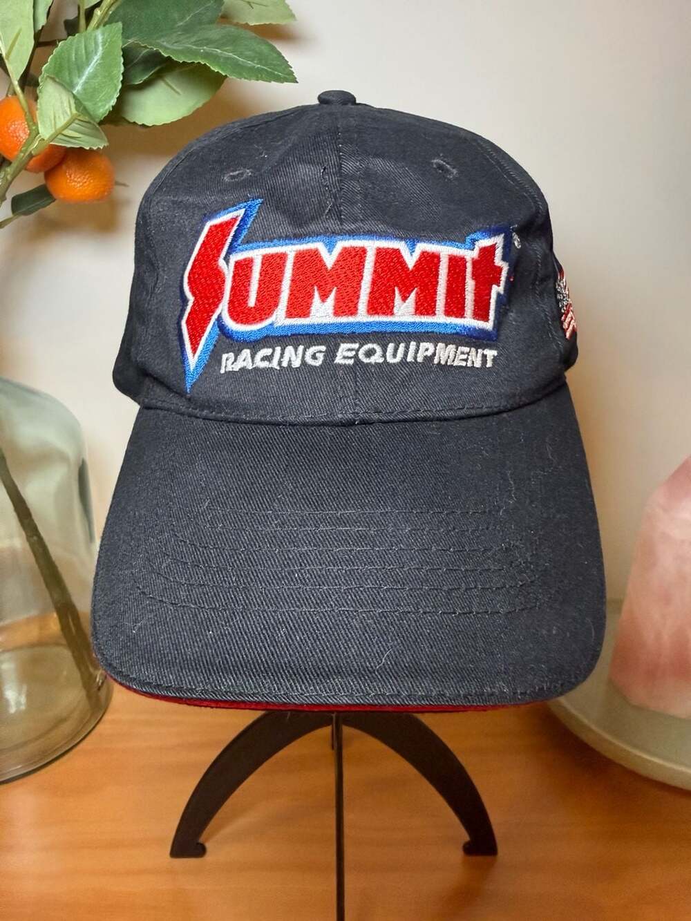 Summit Racing Equipment Hat One Size Black Adjustable Cotton